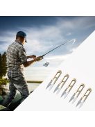 3db precíziós U-alakú olló keresztöltéshez, varráshoz és kézműves munkához