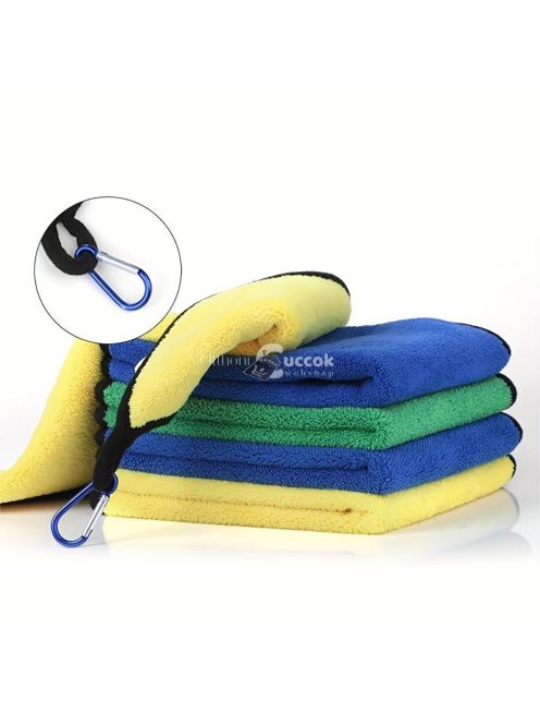 1db szuper nedvszívó horgásztörülköző karabinerrel