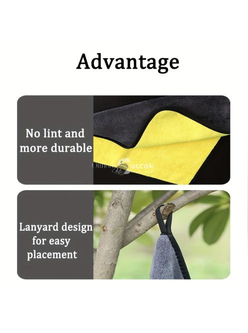 1db szuper nedvszívó horgásztörülköző karabinerrel