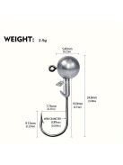 10 darab Jig Head Hook, Befogott ólomfejű horog