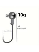 10 darab Jig Head Hook, Befogott ólomfejű horog