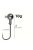 10 darab Jig Head Hook, Befogott ólomfejű horog