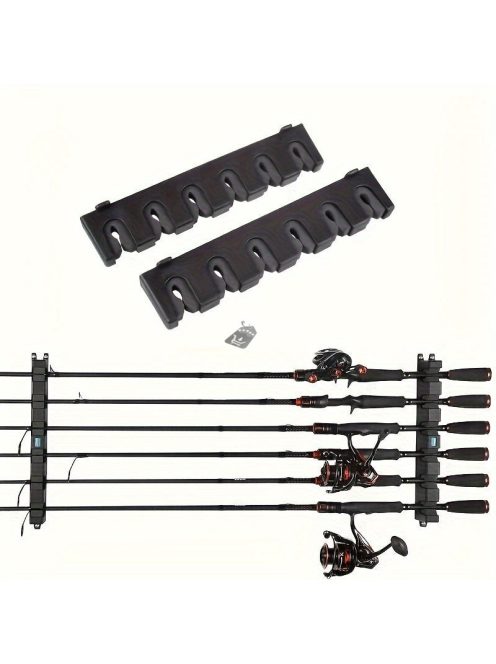 Függőleges/vízszintes Horgászbottartó, Falra Szerelhető Horgászbottartó