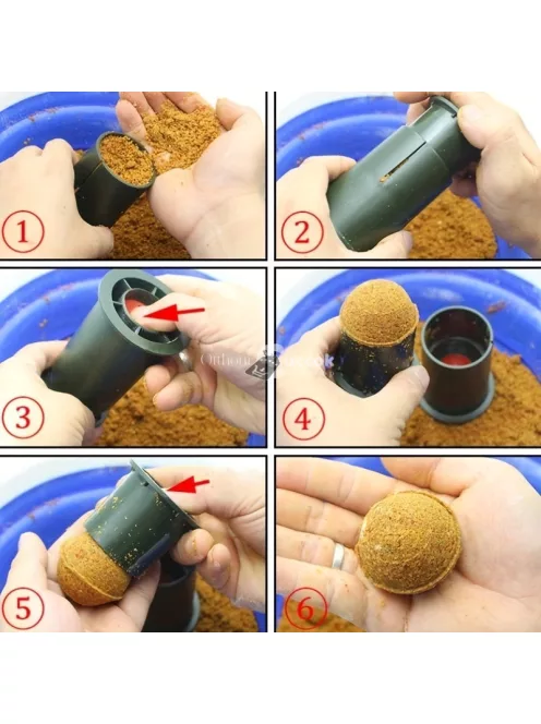 Könnyen használható horgászcsali golyós forma ponty horgászathoz