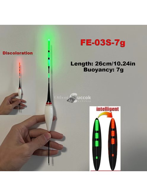 1 db Horgászati elektronikus úszó, Színváltó úszó, Kapásjelző,