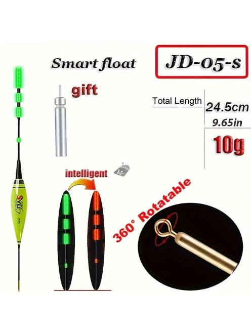 1 db Horgászati elektronikus úszó, Színváltó úszó, Kapásjelző,