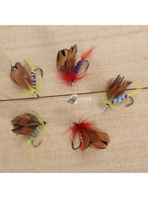 12 db-os prémium légy alakú csali készlet