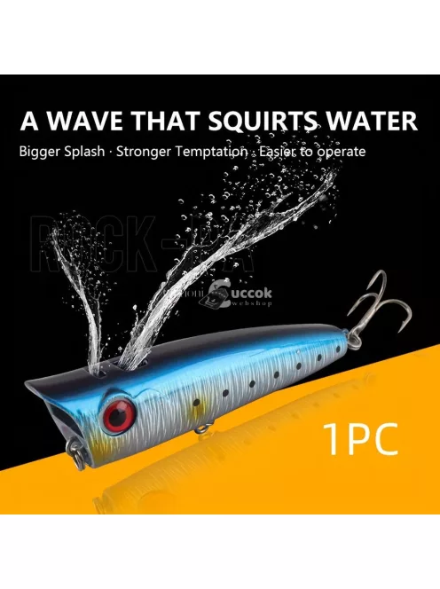 Spray Water Wave Hegymászó Csali, Vízfelszíni Hosszú Dobás, Lebegő Vízütköző Gumibetét Világító Zaj Vetemedő Száj Basszus Hamis Csali 1 Db