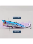 Spray Water Wave Hegymászó Csali, Vízfelszíni Hosszú Dobás, Lebegő Vízütköző Gumibetét Világító Zaj Vetemedő Száj Basszus Hamis Csali 1 Db