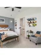 Akril gördeszkakihelyező állvány – falra szerelhető vízszintes gördeszka, snowboard tartó