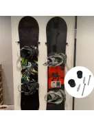 snowboard és sí falra szerelhető tároló állvány