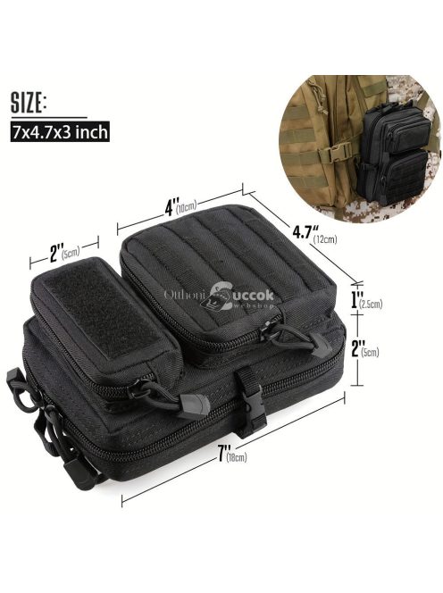 Tartós taktikai táska EDC szerszámokhoz és barkács kellékekhez