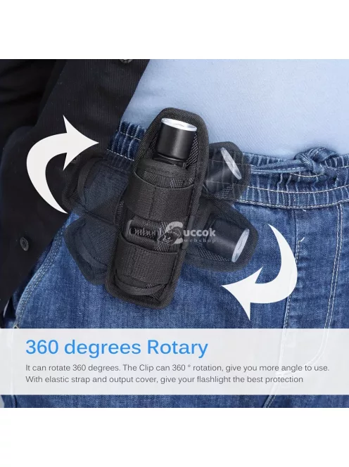 Hátizsák pántjára akasztható zseblámpa tartó