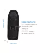 Hátizsák pántjára akasztható zseblámpa tartó