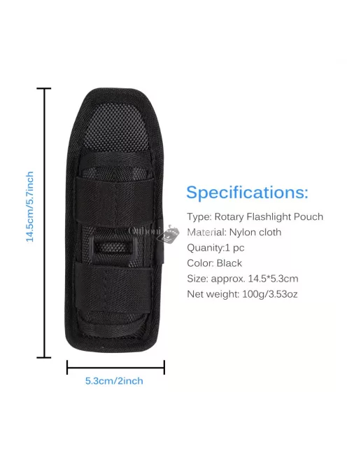 Hátizsák pántjára akasztható zseblámpa tartó