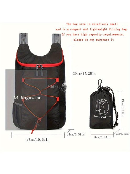 Könnyű Normál Vízálló Hátizsák Kempingezéshez, Túrázáshoz És Utazáshoz