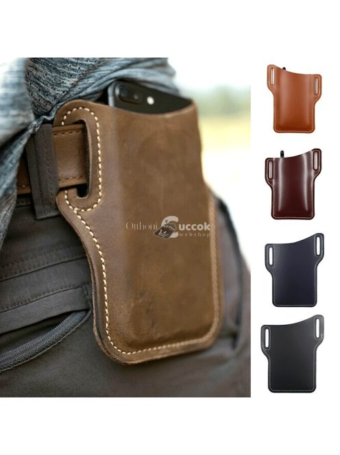 Övre akasztható bőr telefontartó