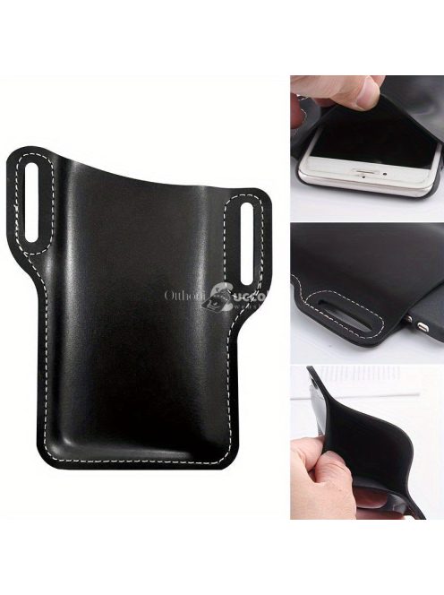 Övre akasztható bőr telefontartó