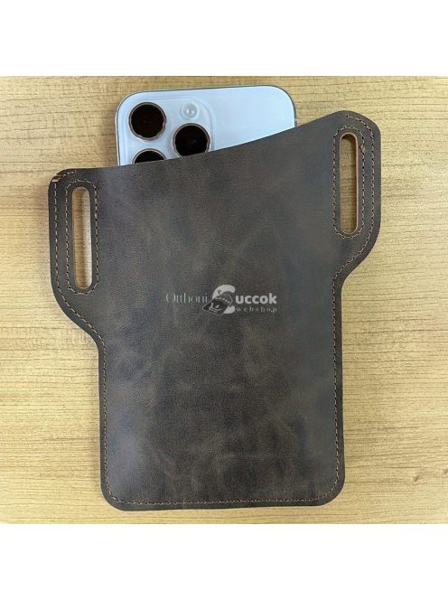 Övre akasztható bőr telefontartó