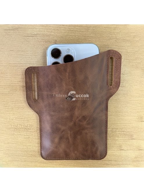 Övre akasztható bőr telefontartó