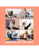 4 pár női pilátesz zokni, csúszásmentes tappancsokkal