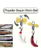 5 db, színes csali csillogó propellerrel horgászathoz