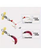 5 db, színes csali csillogó propellerrel horgászathoz