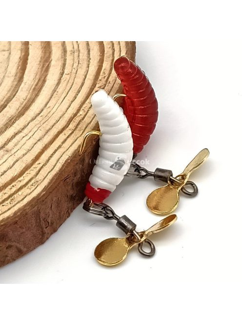 5 db, színes csali csillogó propellerrel horgászathoz