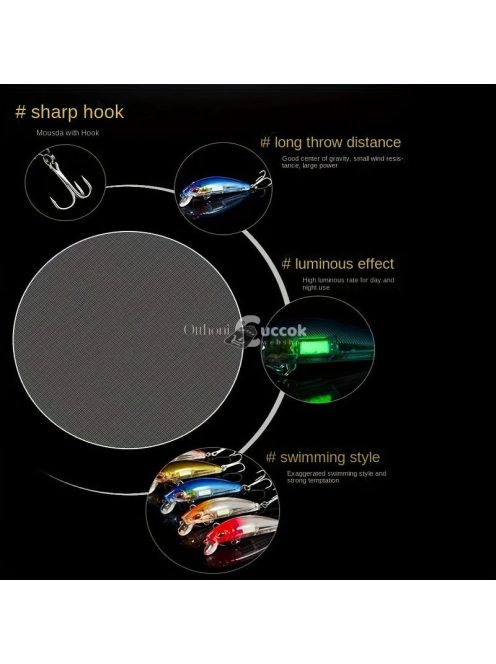 1db Luminous Minnow világító Horgászcsali