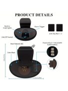 Elektronikus kapásjelző LED-fénnyel és hangos csengő klipsze