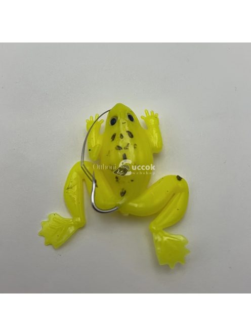 3D puha szilikon békacsali horoggal