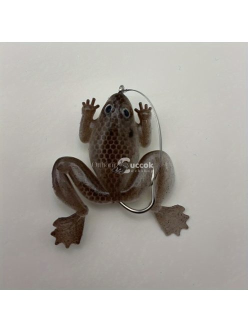 3D puha szilikon békacsali horoggal