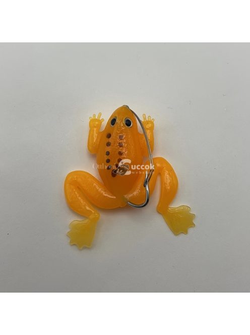 3D puha szilikon békacsali horoggal