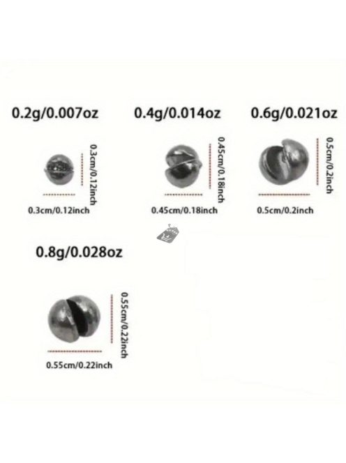 100db Prémium Ólomnehezék Kényelmes Tárolódobozzal