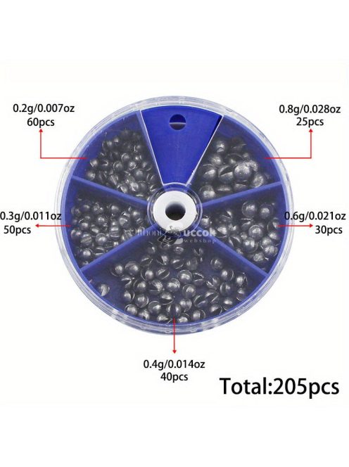 100db Prémium Ólomnehezék Kényelmes Tárolódobozzal