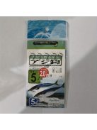 Extra éles horgászkészlet - T-alakú nyárs kialakítás, 5 horog zsinórral