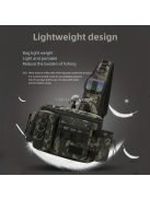 Könnyű, vízálló horgász hátizsák bottartóval és multifunkcionális szervezővel.