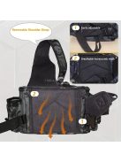 Horgász válltáska bottartóval