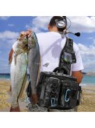 Horgász válltáska bottartóval