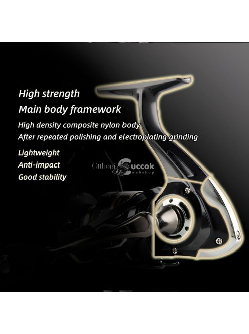 Fém pergető horgász orsó hosszú dobáshoz és édesvízi horgászathoz