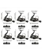 Fém pergető horgász orsó hosszú dobáshoz és édesvízi horgászathoz