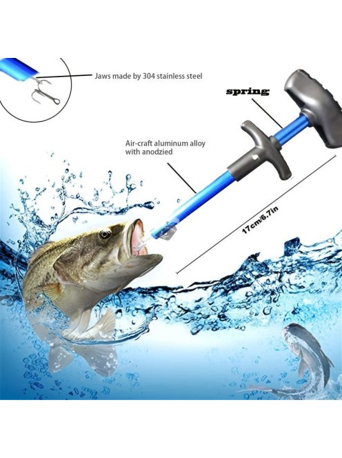 1db Easy Fish Hook Remover - T Alakú Eszköz A Gyors És Fájdalommentes Horogeltávolításhoz