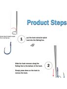 Rozsdamentes Acél Horog Eltávolító, Kihúzó Leválasztó Gyors Lekapcsoló Eszköz Horgászszerszámok