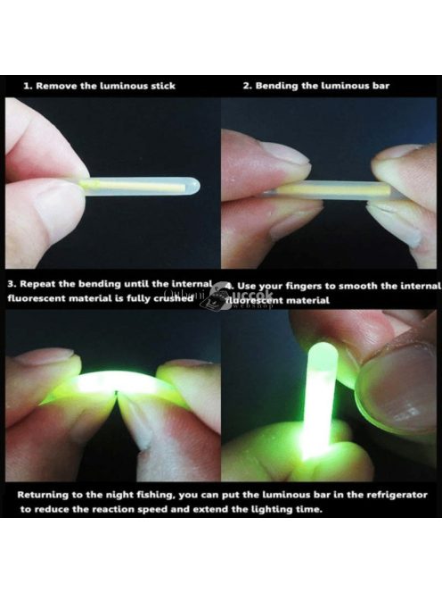 20 db világító fénypálcika éjszakai horgászathoz – növelje a fogást a fluoreszkáló fénypálcikákkal