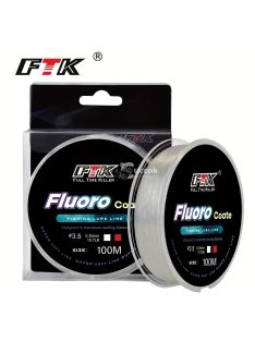   1db FTK 100m Fluorocarbon Bevonatú Nylon Monofil Horgászzsinór