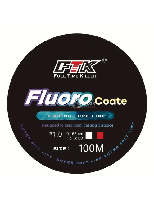 1db FTK 100m Fluorocarbon Bevonatú Nylon Monofil Horgászzsinór