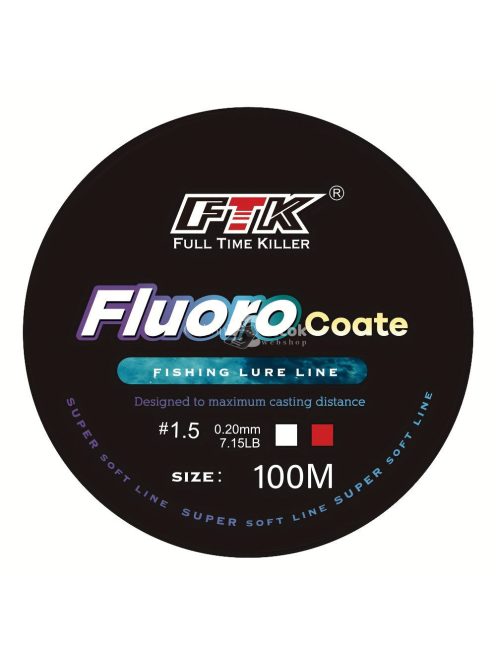 1db FTK 100m Fluorocarbon Bevonatú Nylon Monofil Horgászzsinór