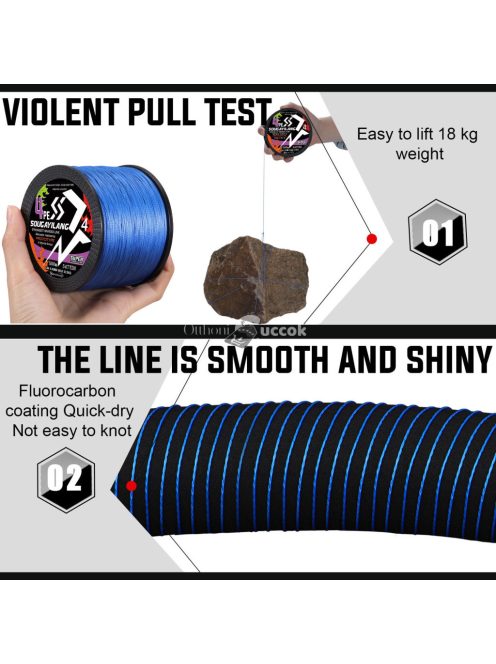 Sougayilang 4 szálas PE fonott horgászzsinór - erős, tartós és hosszú élettartamú
