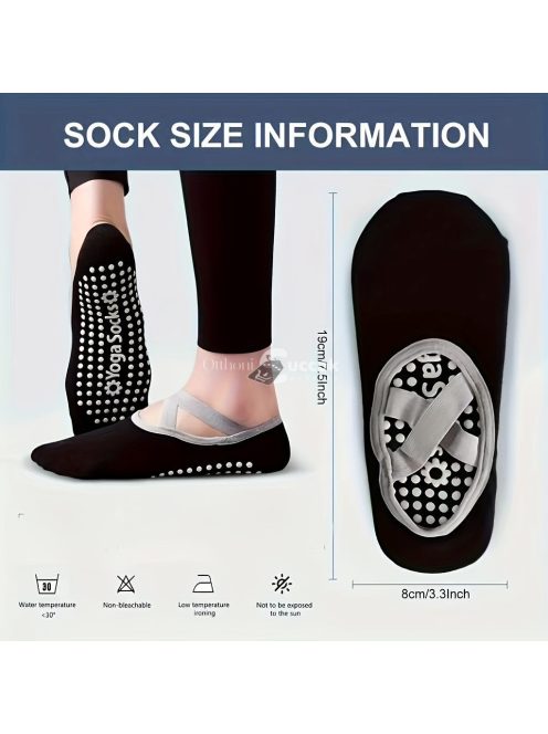 Balett Tánc Rózsaszín Szilikon Csúszásmentes Zokni