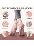 Balett Tánc Rózsaszín Szilikon Csúszásmentes Zokni